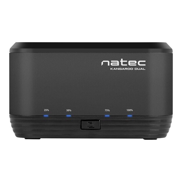 NATEC NSD-0955 Natec Docking Station KANGAROO DUAL 2.5/3.5 HDD USB 3.0 + AC adapter