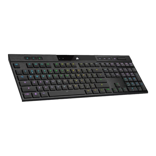 Belaidė klaviatūra CORSAIR K100 RGB AIR Wireless Ultra-Thin Mechanical Gaming Backlit RGB LED CHERRY ULP Tactile Black