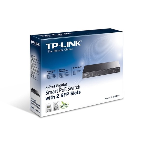 Komutatorius 8PORT 1000M 2 SFP TL-SG2210P TP-LINK