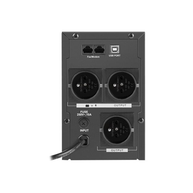 Nepertraukiamo maitinimo šaltinis UPS ARMAC O/1000E/LCD OFFICE Line-Interactive 1000E LCD 3x 230V PL OUT, USB 19