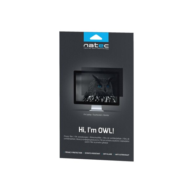 Privatumo filtras NATEC NFP-1475 Natec Privacy Filter RODO OWL 15,6, 16:9