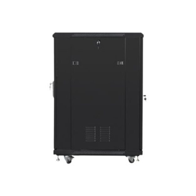 Komutacinė spinta pastatoma LANBERG FF01-6822-12B 19 self-assembly flat pack 22U/ 600x800mm black 14