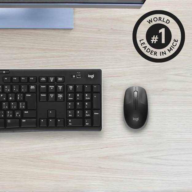 Kompiuterinė pelė belaidė OPTICAL WRL M190/GREY 910-005906 LOGITECH