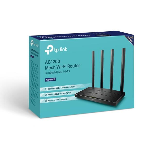 Maršrutizatorius 1200MBPS 1000M 4P ARCHER C6 TP-LINK 4