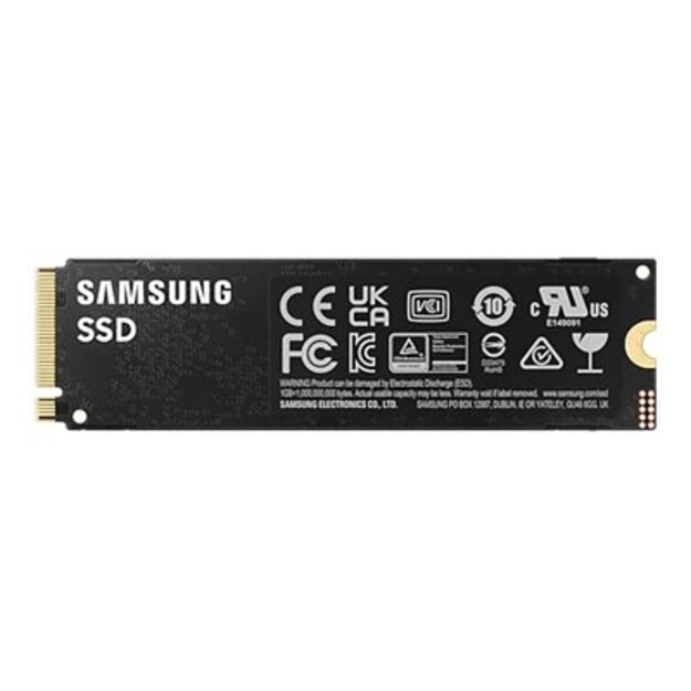 Kietasis diskas (SSD) vidinis SSD|SAMSUNG|990 PRO|1TB|M.2|PCIE|NVMe|MLC|Write speed 6900 MBytes/sec|Read speed 7450 MBytes/sec|2.3mm|TBW 600 TB|MTBF 1500000 hours|MZ-V9P1T0BW