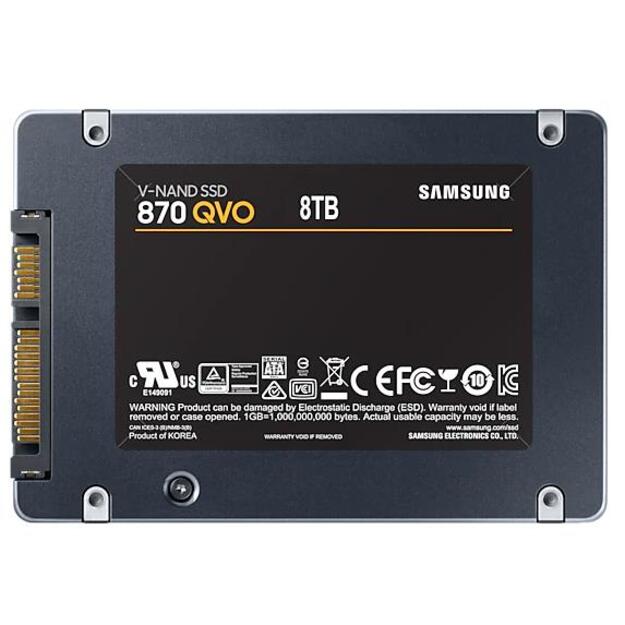 Kietasis diskas (SSD) vidinis SAMSUNG 870 QVO SSD 8TB SATA 2.5inch