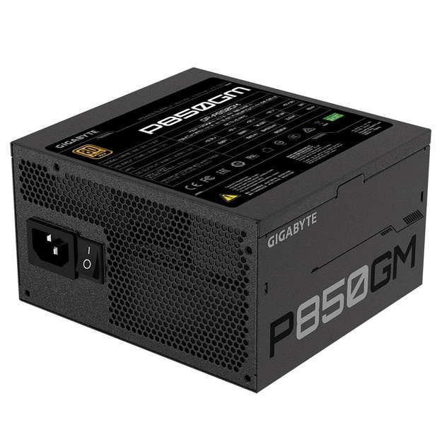 Maitinimo šaltinis kompiuteriui Power Supply|GIGABYTE|850 Watts|Efficiency 80 PLUS GOLD|PFC Active|MTBF 100000 hours|GP-P850GM