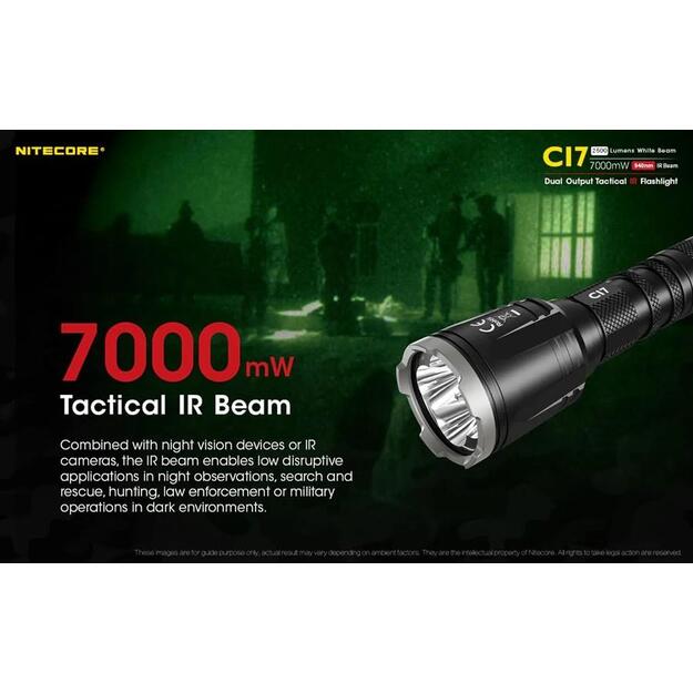 Žibintuvėlis CHAMELEON SERIES/2500 LUMENS CI7 NITECORE 1
