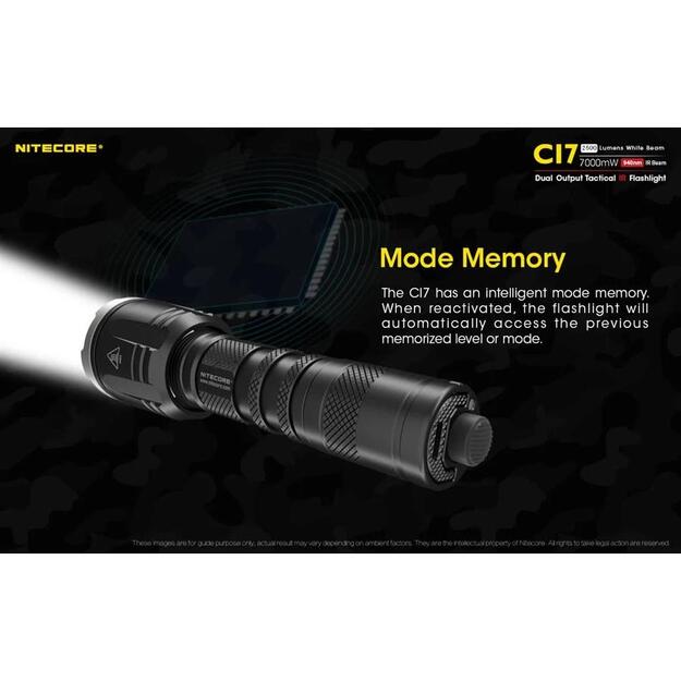 Žibintuvėlis CHAMELEON SERIES/2500 LUMENS CI7 NITECORE 4