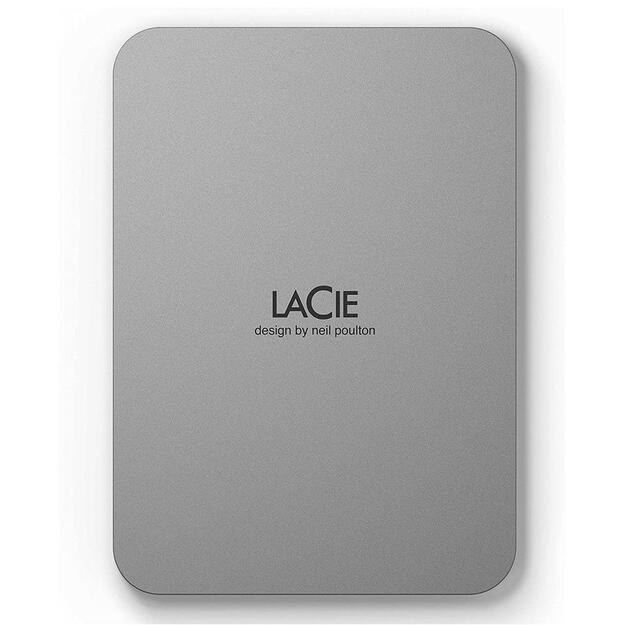 Išorinis kietasis diskas HDD |LACIE|Mobile Drive|5TB|USB-C|Colour Silver|STLP5000400