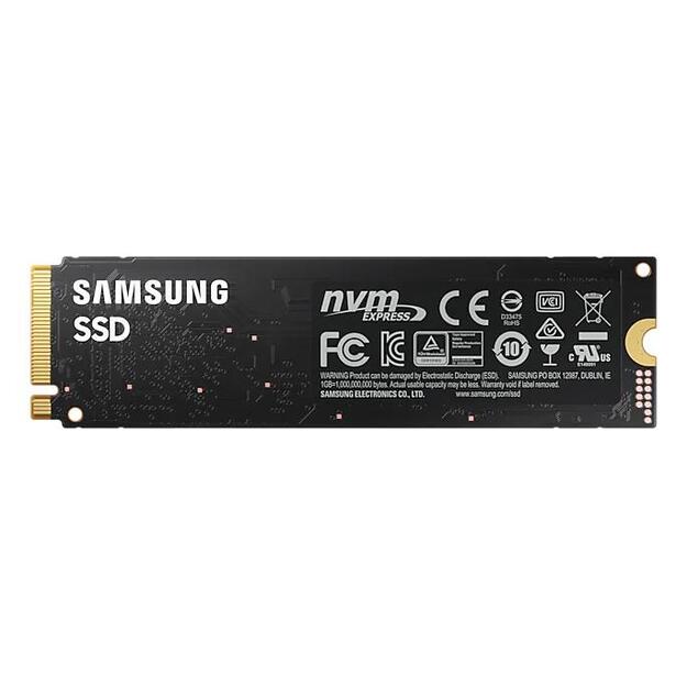 Kietasis diskas (SSD) vidinis SSD|SAMSUNG|980|1TB|M.2|PCIE|NVMe|MLC|Write speed 3000 MBytes/sec|Read speed 3500 MBytes/sec|2.38mm|TBW 600 TB|MTBF 1500000 hours|MZ-V8V1T0BW