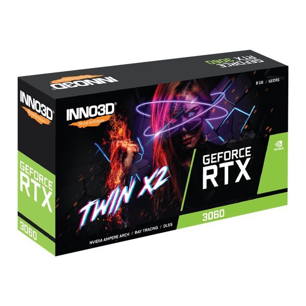 Vaizdo plokštė INNO3D GeForce RTX 3060 Twin X2 8GB