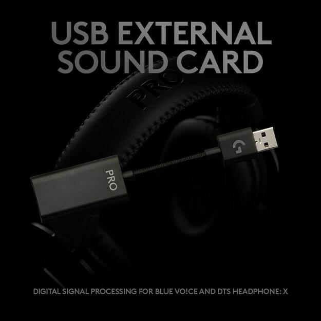 Ausinės HEADSET PRO X GAMING/BLACK 981-000818 LOGITECH