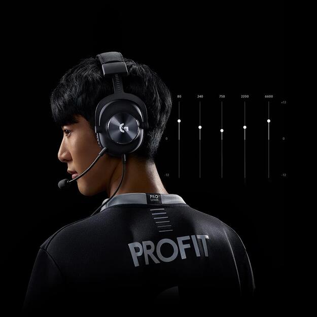 Ausinės HEADSET PRO X GAMING/BLACK 981-000818 LOGITECH