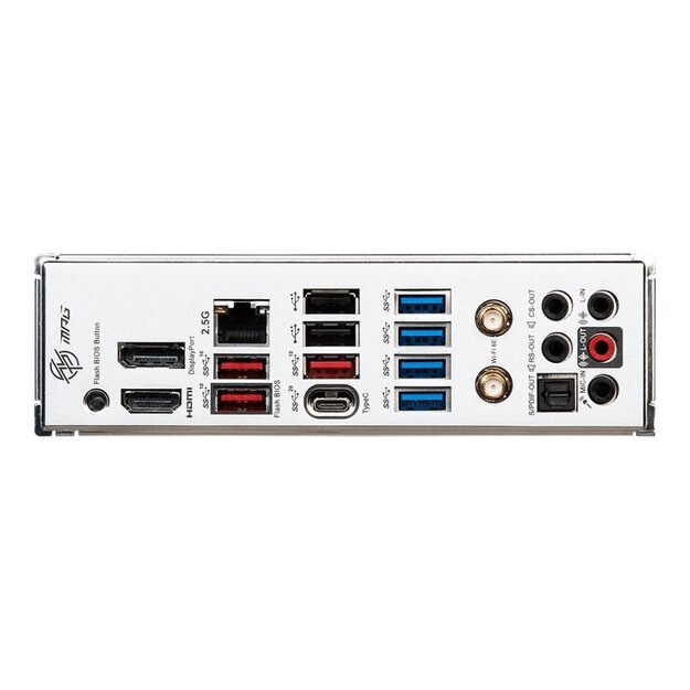 Pagrindinė plokštė|MSI|AMD B650|SAM5|ATX|Memory DDR5|Memory slots 4|1xPCI-Express 1x|1xPCI-Express 16x|3xM.2|1xHDMI|1xDisplayPort|2xUSB 2.0|7xUSB 3.2|1xUSB-C|1xOptical S/PDIF|1xRJ45|5xAudio port|MPGB650EDGEWIFI