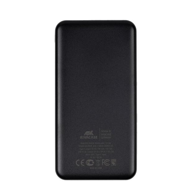 Išorinė baterija USB 10000MAH/VA2532 BLACK RIVACASE