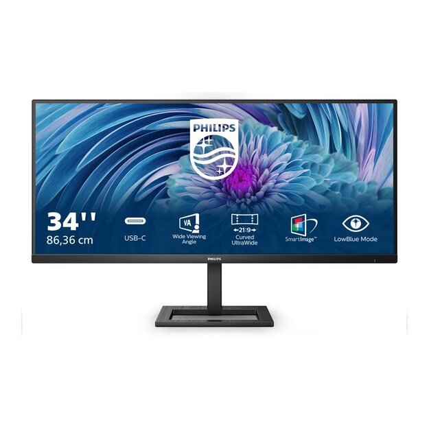 Monitorius PHILIPS 346E2LAE/00 34inch E-Line UltraWide-LCD TFT HDMI DP USB-C