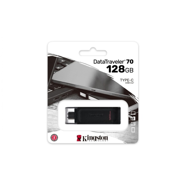 USB raktas USB-C 128GB/DT70/128GB KINGSTON