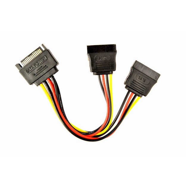 CABLE POWER SPLITTER SATA/0.15M CC-SATAM2F-01 GEMBIRD