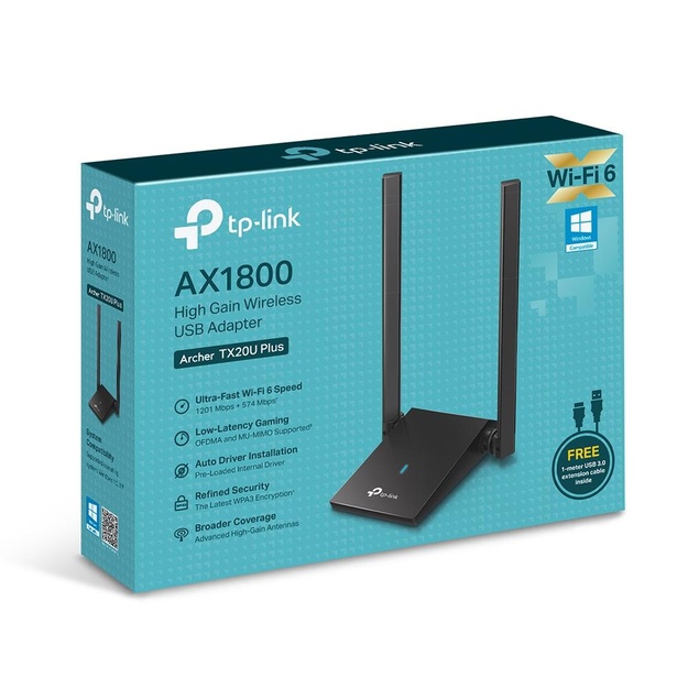 USB belaidžio ryšio adapteris 1800MBPS ARCHER TX20U PLUS TP-LINK