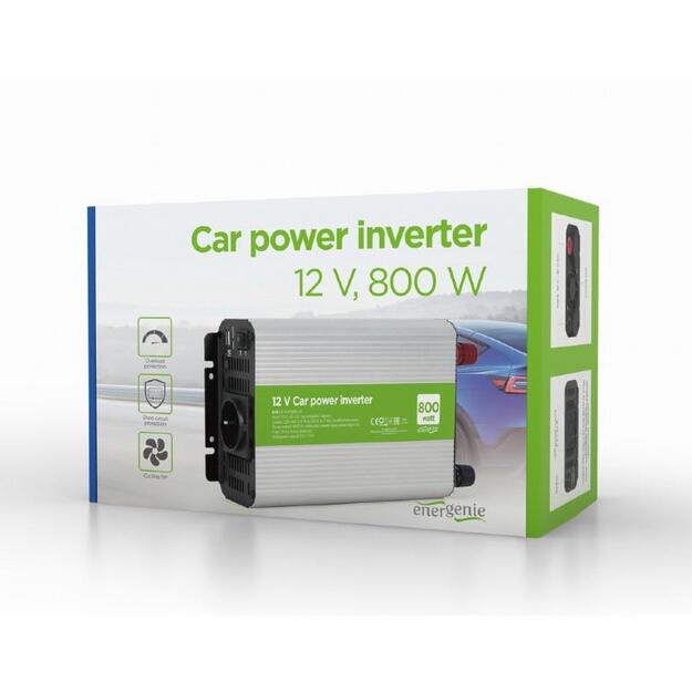 POWER INVERTER CAR 12V 800W/EG-PWC800-01 GEMBIRD