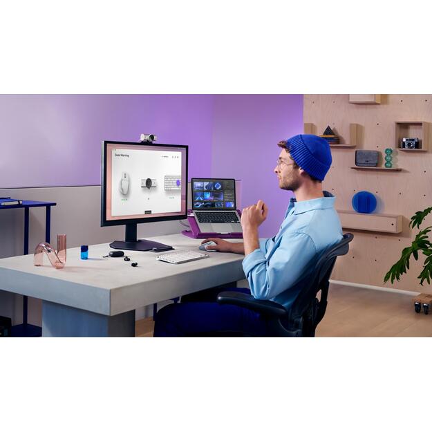 Kompiuterinė pelė belaidė BLUETH LASER MX MASTER3S/PALE GREY 910-006560 LOGITECH 36