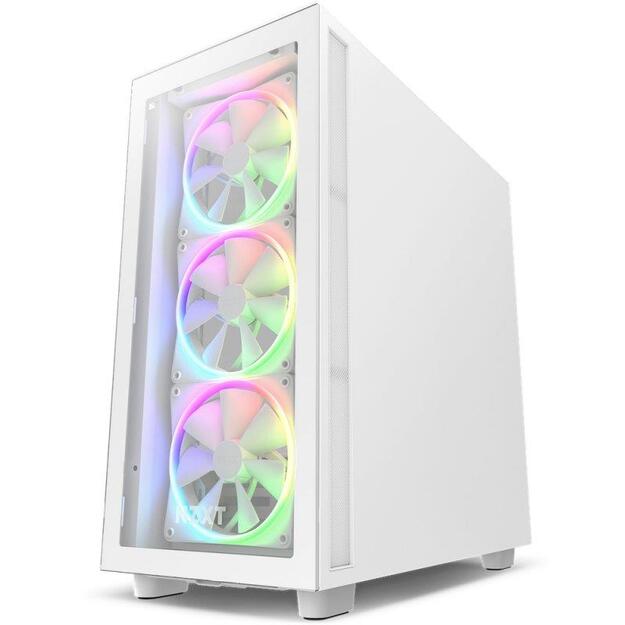 NZXT PC case H7 Elite RGB midi tower white