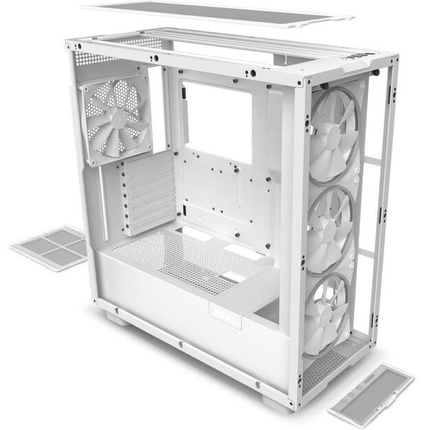 NZXT PC case H7 Elite RGB midi tower white