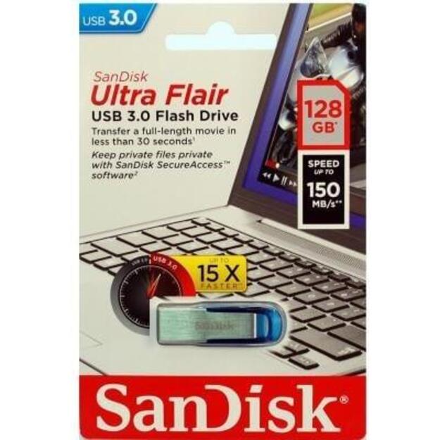 MEMORY DRIVE FLASH USB3 128GB/SDCZ73-128G-G46B SANDISK 8