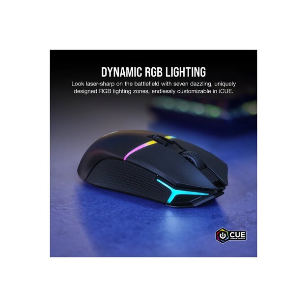 CORSAIR Nightsabre Wireless Gaming Mouse Backlit RGB LED Optical Black