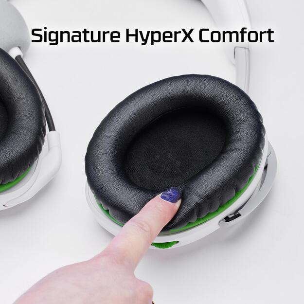 HEADSET HYPERX CLOUDX STINGER2/WHITE/GREEN 75X28AA HYPERX 11