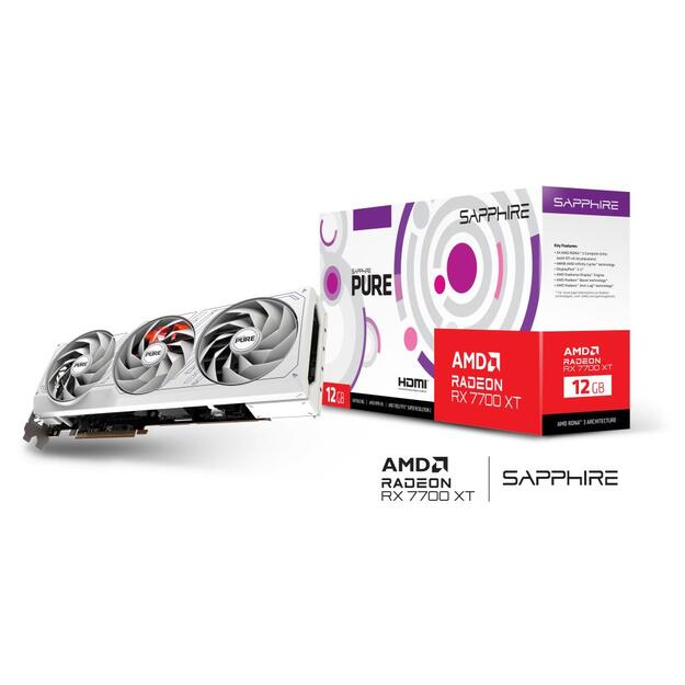 Graphics Card|SAPPHIRE|AMD Radeon RX 7700 XT|12 GB|GDDR6|192 bit|PCIE 4.0 16x|2xHDMI|2xDisplayPort|11335-03-20G