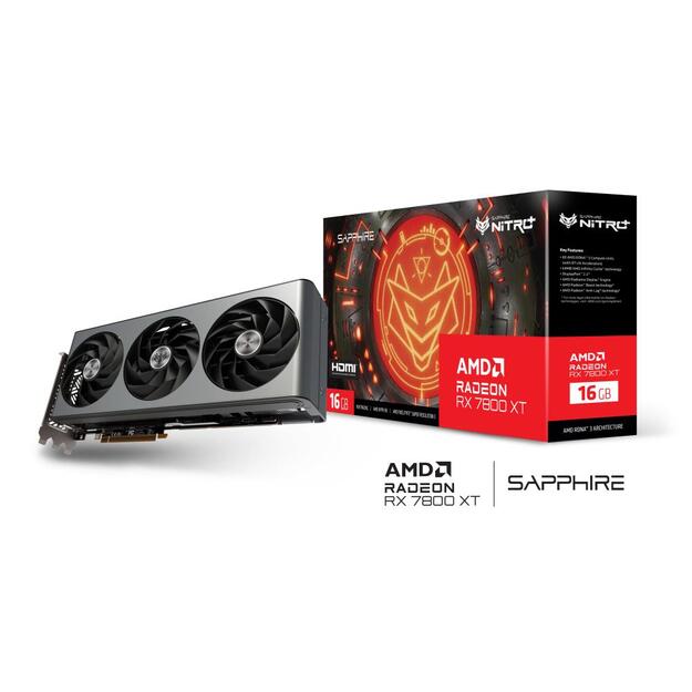 Graphics Card|SAPPHIRE|AMD Radeon RX 7800 XT|16 GB|GDDR6|256 bit|PCIE 4.0 16x|2xHDMI|2xDisplayPort|11330-01-20G