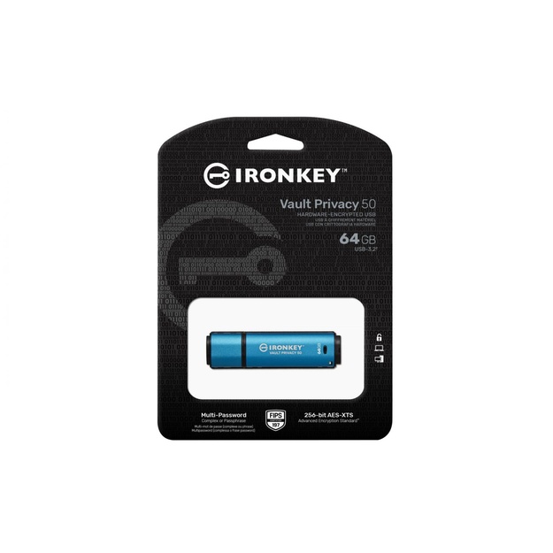 MEMORY DRIVE FLASH USB3.2 64GB/IKVP50/64GB KINGSTON