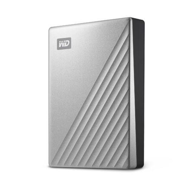 WD My Passport Ultra 1TB Silver USB-C/USB3.0 HDD 2.5inch Metal finish RTL portable extern