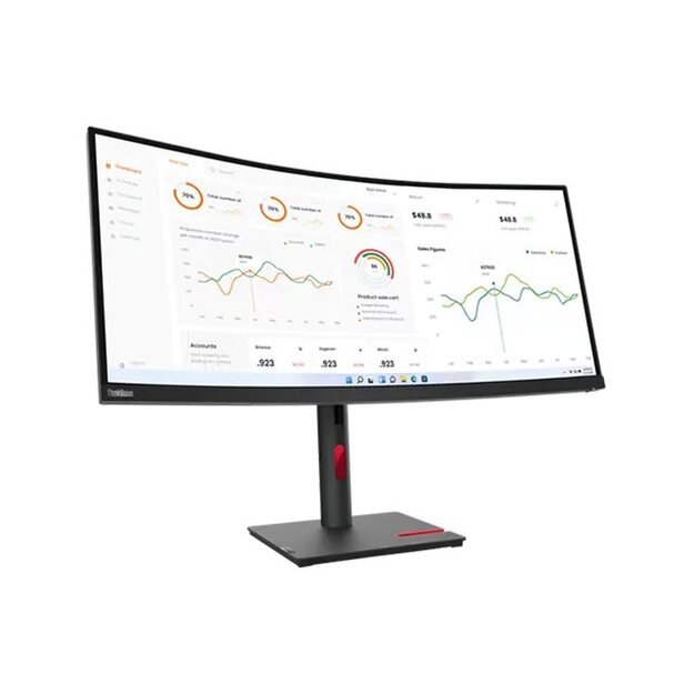 LENOVO ThinkVision T34w-30 34inch WQHD VA 21:9 Monitor HDMI DP