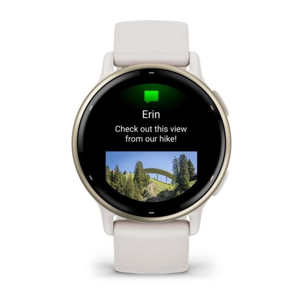 SMARTWATCH VIVOACTIVE 5/IVORY/GOLD 010-02862-11 GARMIN
