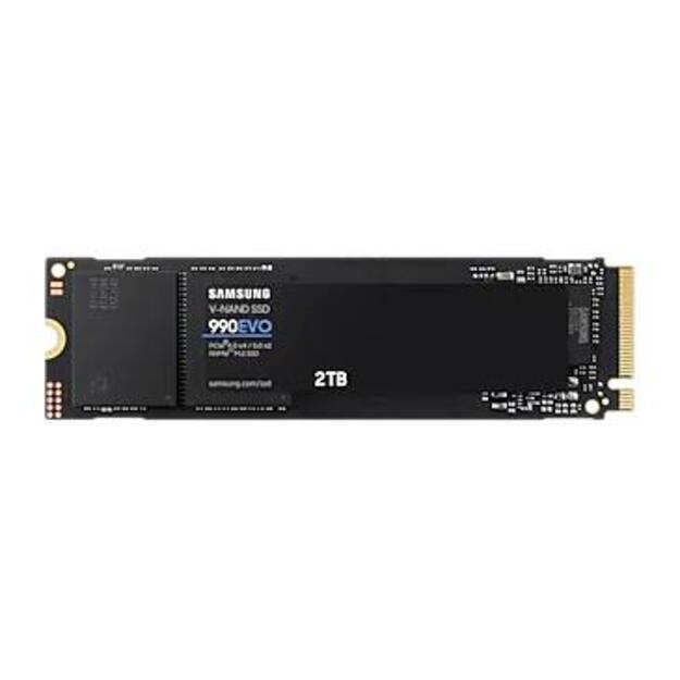 SSD|SAMSUNG|990 EVO|2TB|M.2|PCIe Gen4|NVMe|TLC|Write speed 4200 MBytes/sec|Read speed 5000 MBytes/sec|2.38mm|TBW 1200 TB|MZ-V9E2T0BW