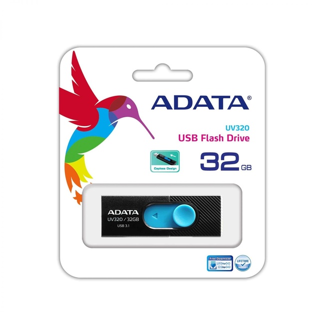 MEMORY DRIVE FLASH USB3.1 32GB/BLACK AUV320-32G-RBKBL ADATA