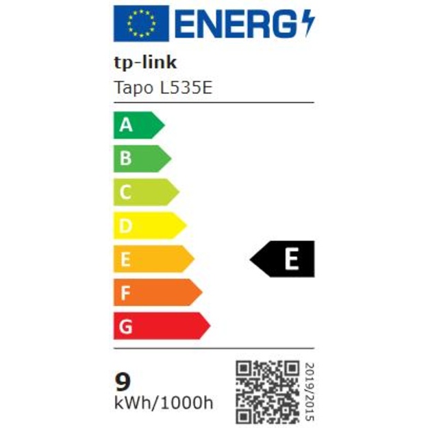Išmanioji lemputė TP-LINK 8.6W 1055 Lumen 6500 K 240V Beam angle 220 degrees TAPO L535E