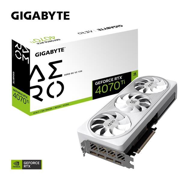 GIGABYTE GeForce RTX 4070 Ti AERO OC V2 12GB GDDR6X 1xHDMI 3xDP