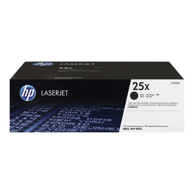 HP 25X Black LaserJet Toner Cartridge LJ  Enterprise M806 & flow MFP M830 34500 / 40000 pages