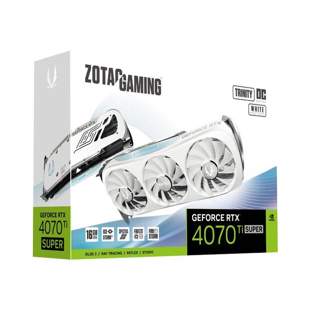 ZOTAC GAMING GeForce RTX 4070TI SUPER Trinity OC White Edition 16GB