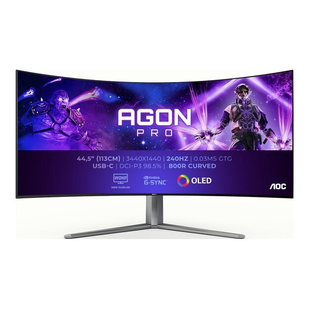 AOC AG456UCZD AGON PRO 44.5inch 3440x1440 OLED 240Hz 3xHDMI DP