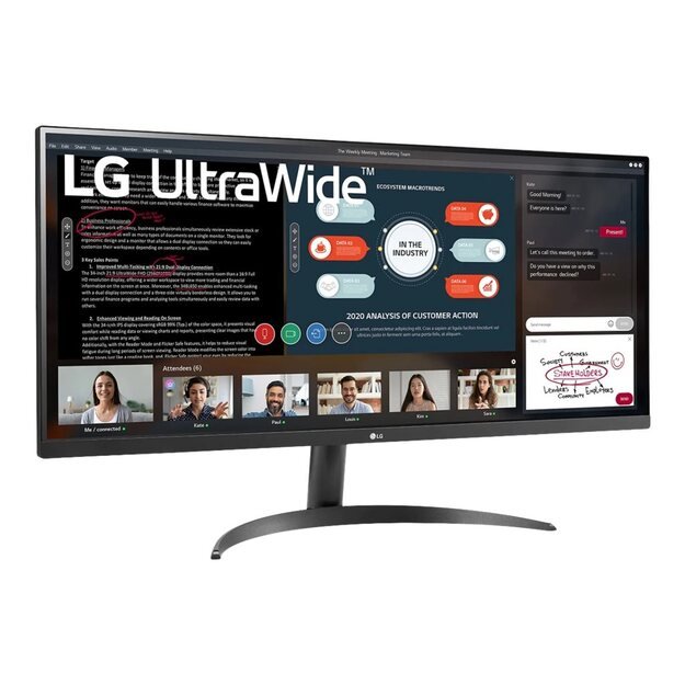 LG 34WP500-B 34inch IPS WFHD 2560x1080 21:9 250cd/m2 75Hz 2xHDMI