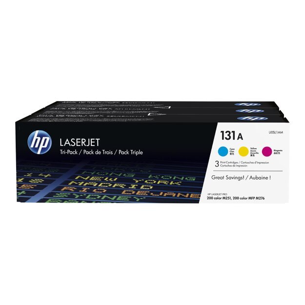 HP Toner 131A CYM Tri pack (U0SL1AM)