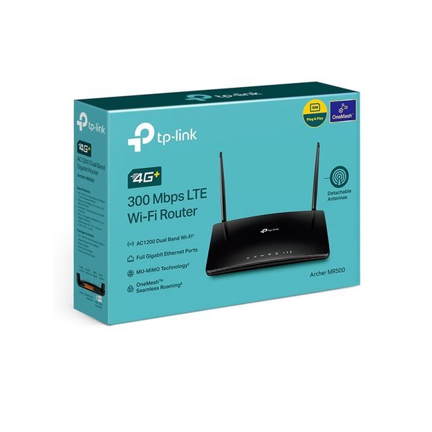 WRL ROUTER 1200MBPS 1000M 4P/DUAL BAND ARCHER MR500 TP-LINK