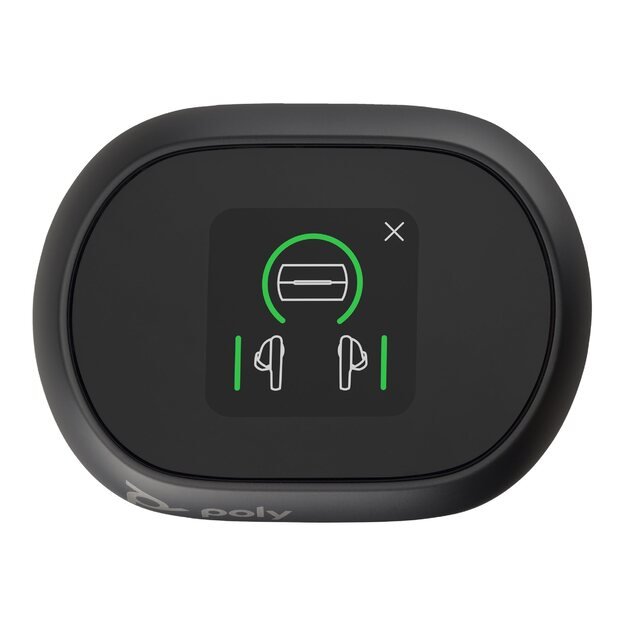 HP Poly Voyager Free 60+ UC M Carbon Black Earbuds +BT700 USB-C Adapter +Touchscreen Charge Case 20