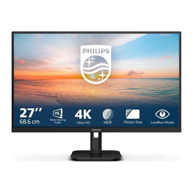 PHILIPS 27E1N1800A/00 27inch IPS 4K UHD 60Hz 350cd/m2 4ms 2xHDMI2.0 DP Speakers