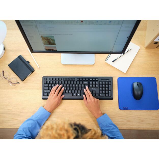 KEYBOARD +MOUSE WRL PRIMO SET/ENG 25347 TRUST 9